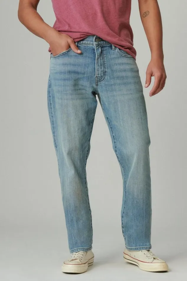 Men Lucky Brand Jeans 410 Athletic Straight Premium Coolmax Stretch Jean Polaris