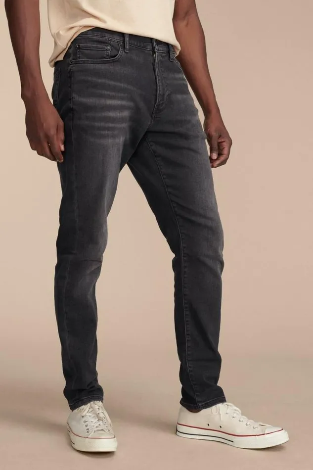 Men Lucky Brand Jeans 411 Athletic Taper Advanced Stretch Jean Black Lake