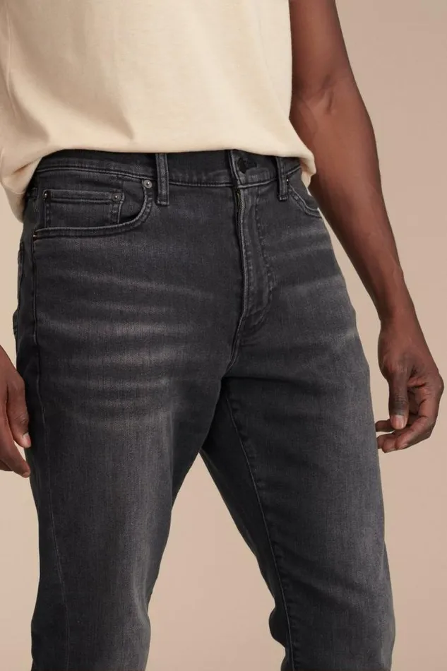Men Lucky Brand Jeans 411 Athletic Taper Advanced Stretch Jean Black Lake