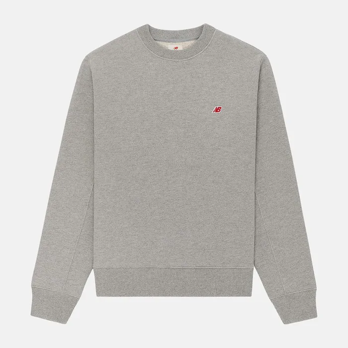 Men MADE In USA Core Crewneck Sweatshirt Athletic Grey New Balance Hoodies and Sweatshirts