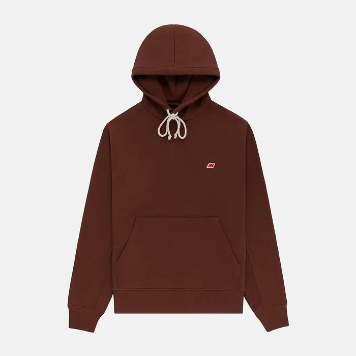 Men MADE In USA Core Hoodie Rich Oak New Balance Hoodies and Sweatshirts
