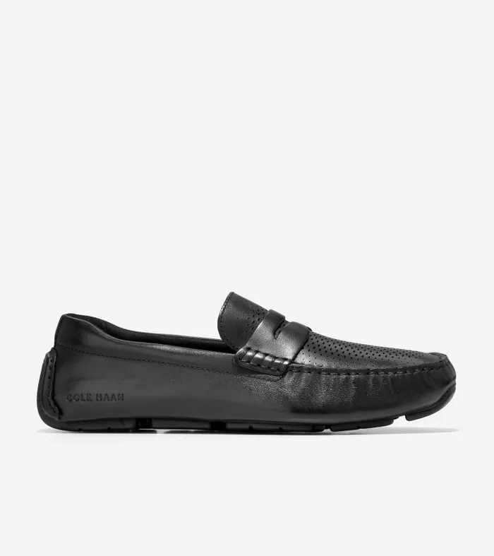 Men Men039s Grand Laser Penny Driver Black Cole Haan Dress Shoes