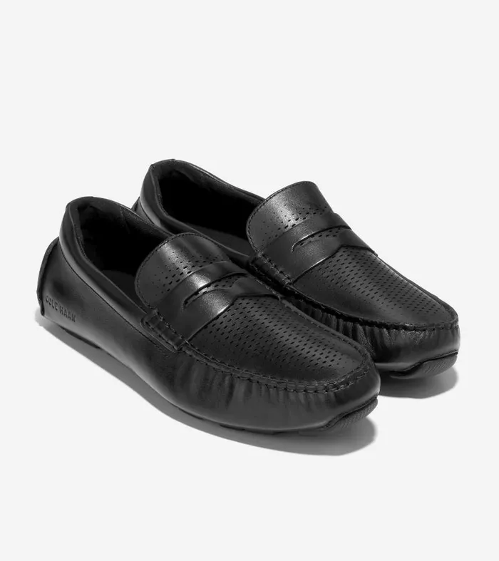 Men Men039s Grand Laser Penny Driver Black Cole Haan Dress Shoes