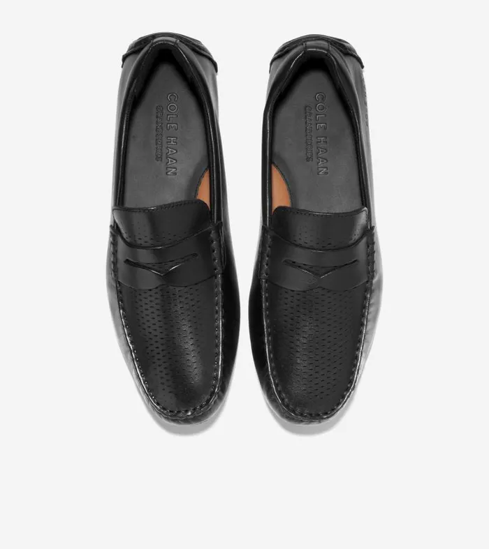 Men Men039s Grand Laser Penny Driver Black Cole Haan Dress Shoes