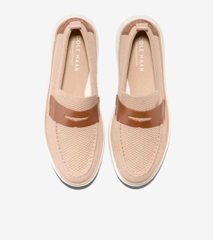 Men Men039s GRANDPR TOPSPIN STITCHLITE PE Beige Cole Haan Loafers and Drivers