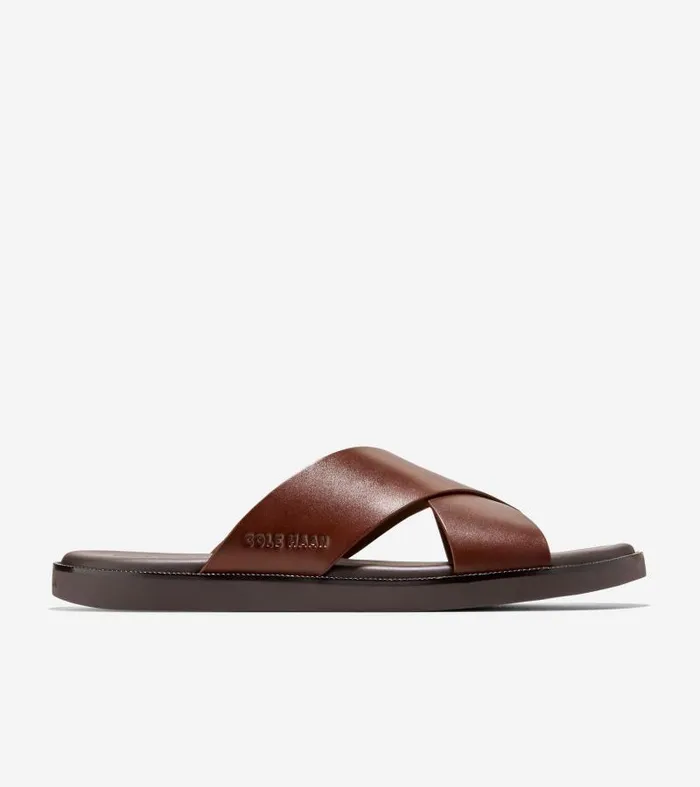 Men Men039s NANTUCKET CROSS STRAP SANDAL Brown Cole Haan Sandals