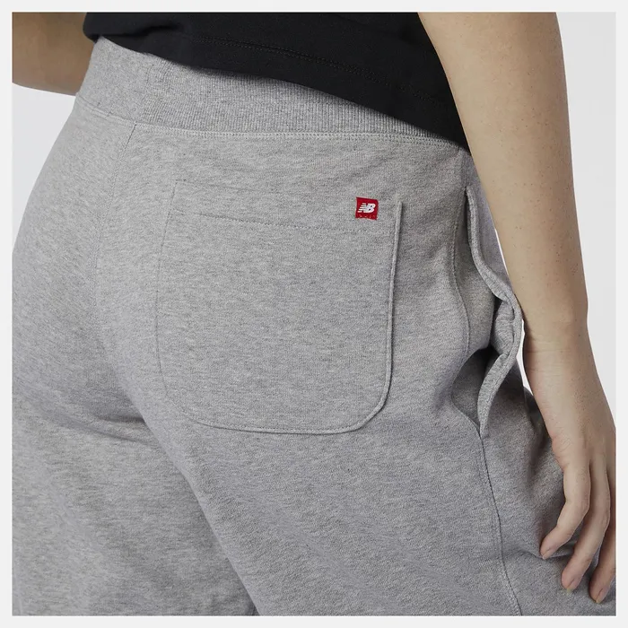 Men NB Essentials Stacked Logo Short Athletic Grey New Balance Shorts