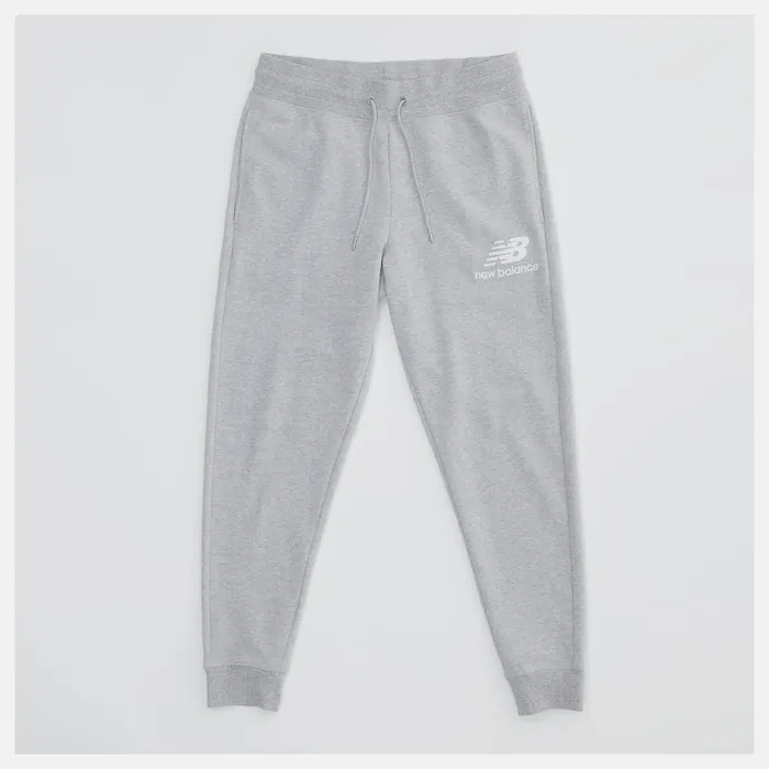 Men NB Essentials Stacked Logo Sweatpant Athletic Grey New Balance Pants