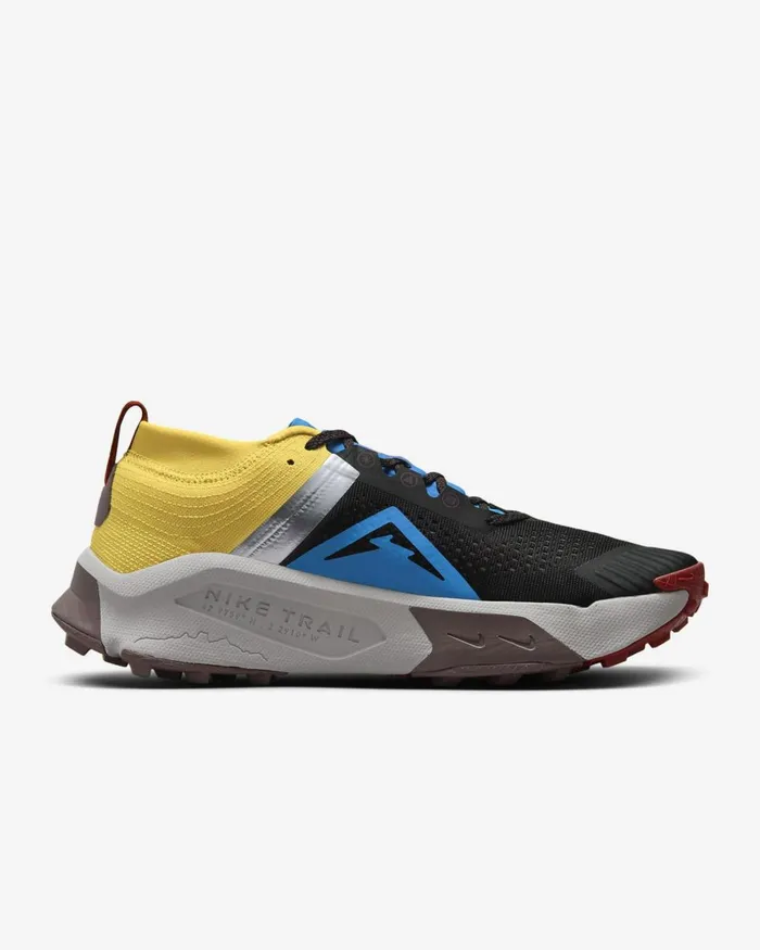 Men Nike All Shoes Zegama Blackvivid Sulphurtrack Redlight Photo Blue