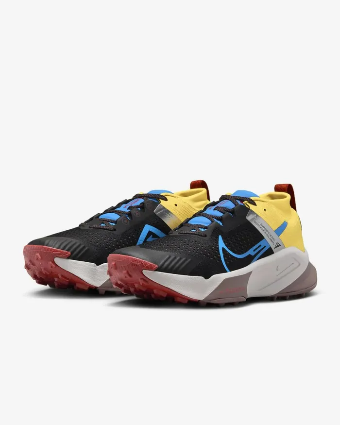 Men Nike All Shoes Zegama Blackvivid Sulphurtrack Redlight Photo Blue