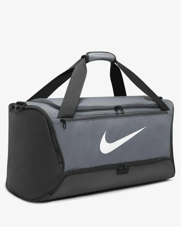 Men Nike Bags And Backpacks Brasilia 95 Iron Greyblackwhite