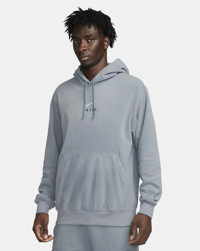 Men Nike Hoodies And Sweatshirts Air Cool Grey