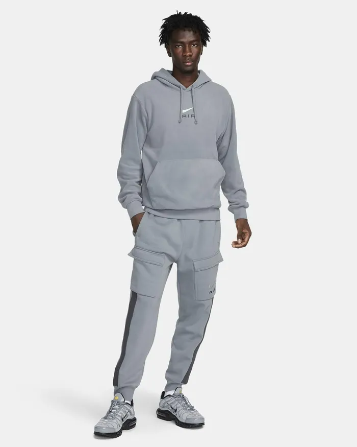 Men Nike Hoodies And Sweatshirts Air Cool Grey