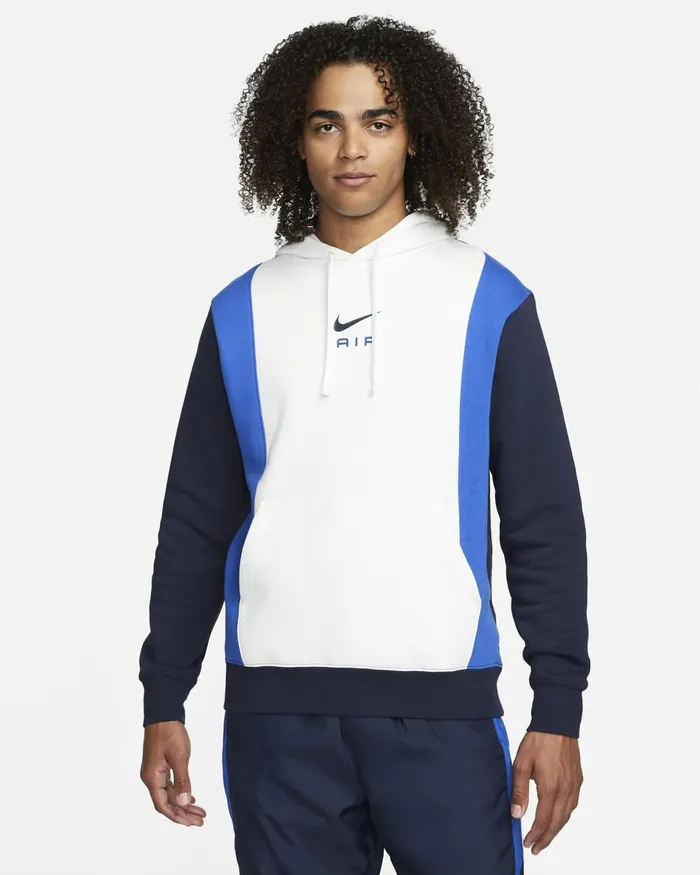 Men Nike Hoodies And Sweatshirts Air Summit Whiteobsidiangame Royal