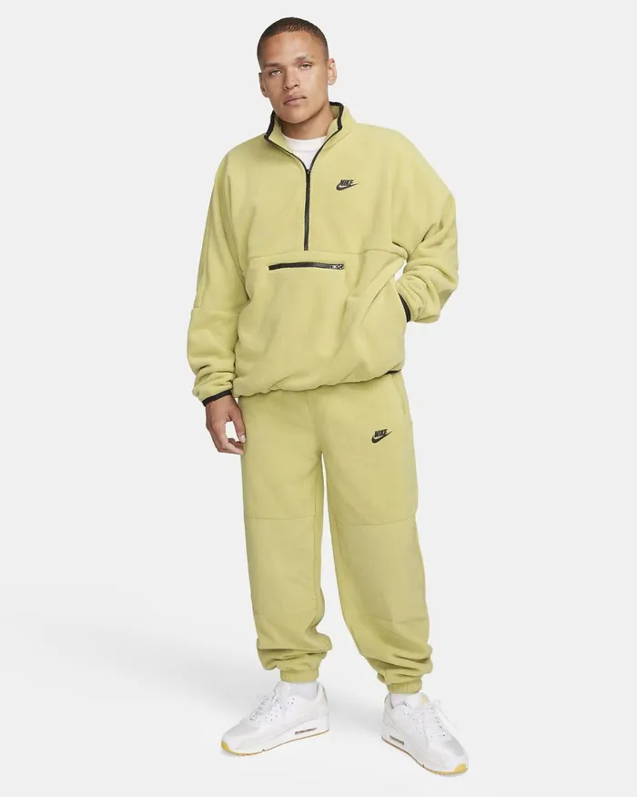 Men Nike Hoodies And Sweatshirts Club Fleece Buff Goldblack