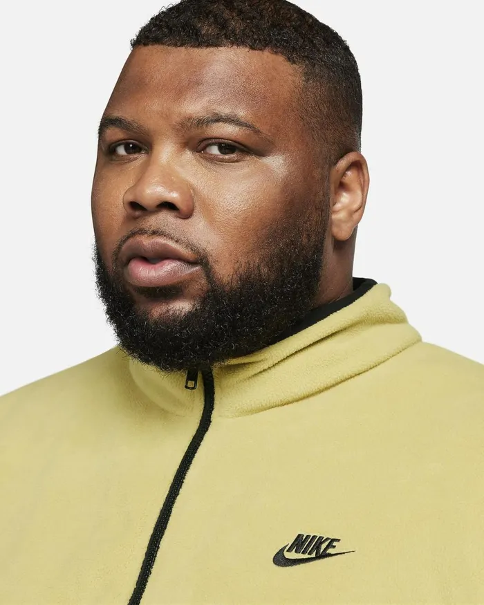 Men Nike Hoodies And Sweatshirts Club Fleece Buff Goldblack