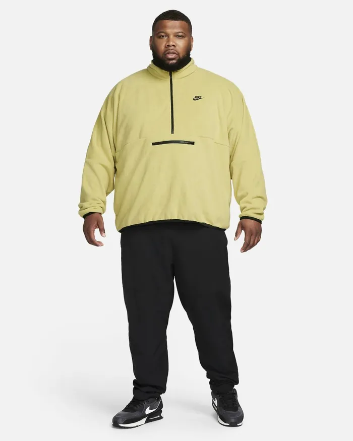 Men Nike Hoodies And Sweatshirts Club Fleece Buff Goldblack