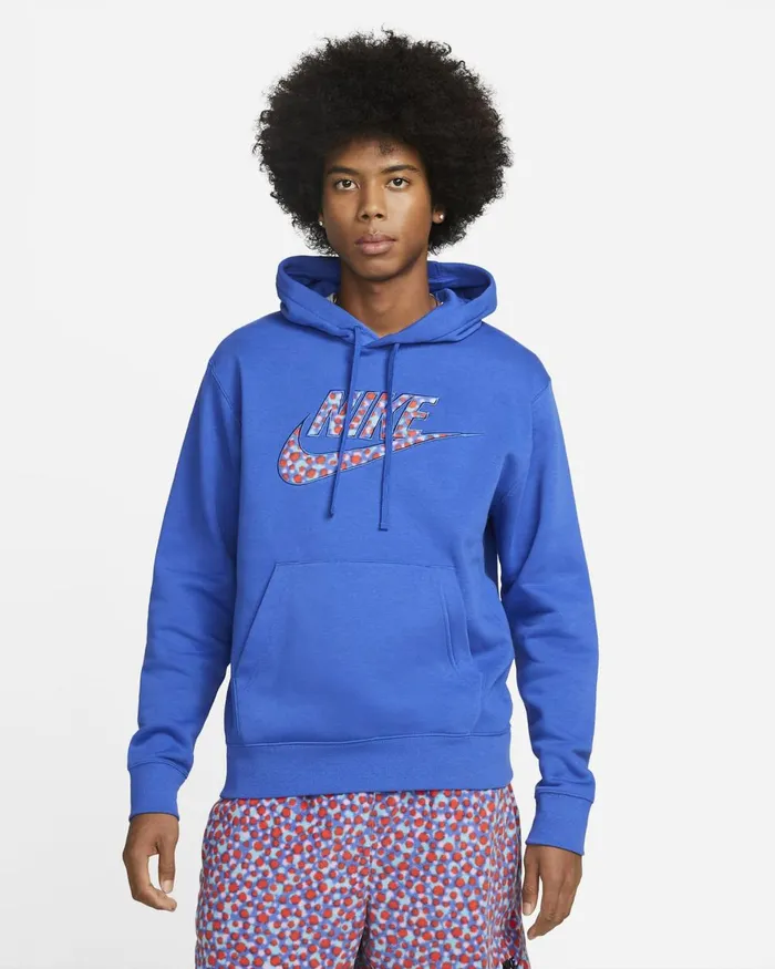Men Nike Hoodies And Sweatshirts Club Fleece Game Royalgame Royal