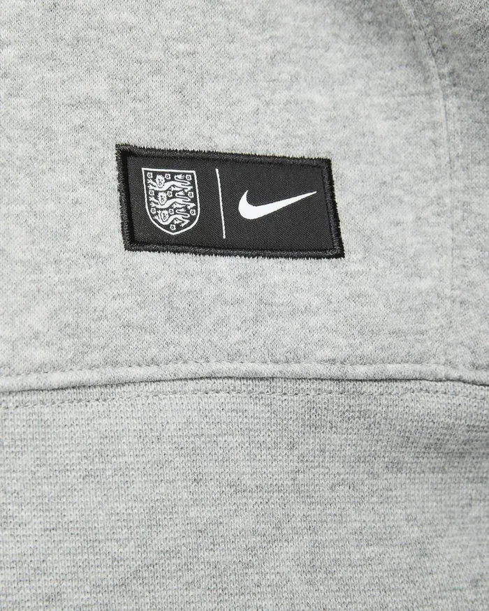 Men Nike Hoodies And Sweatshirts England National Team Club Dark Grey Heatherobsidian