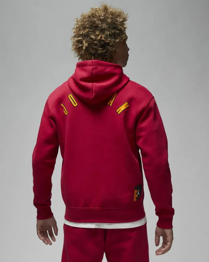 Men Nike Hoodies And Sweatshirts Jordan Flight MVP Cardinal Redsail