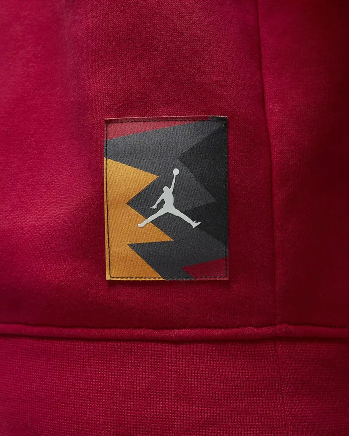 Men Nike Hoodies And Sweatshirts Jordan Flight MVP Cardinal Redsail