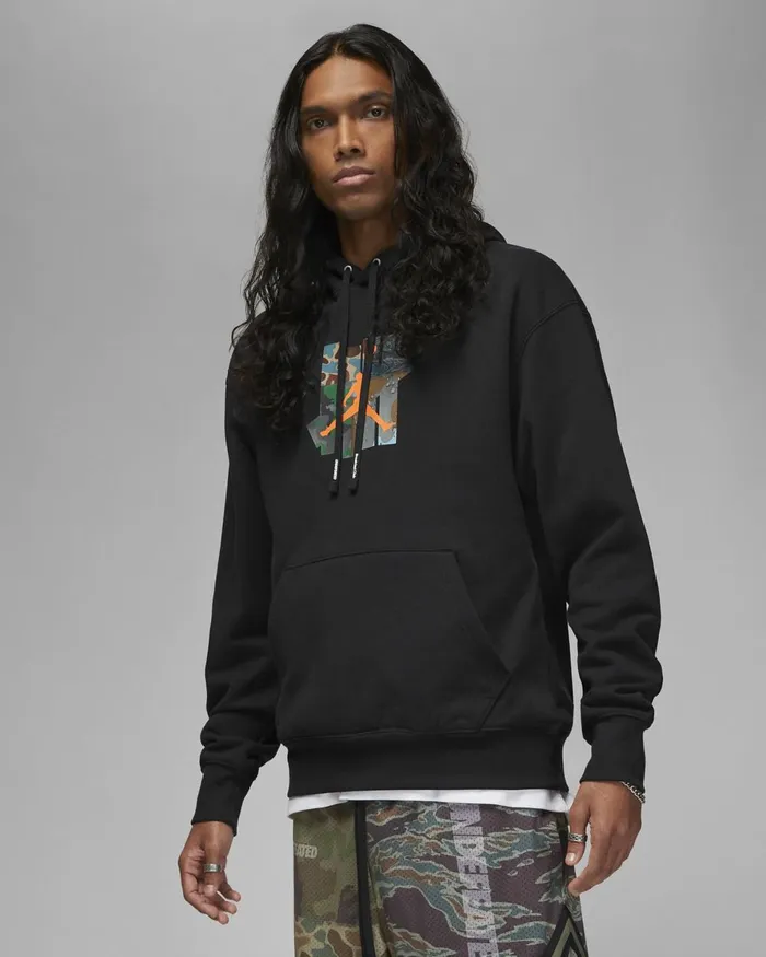 Men Nike Hoodies And Sweatshirts Jordan X UNDEFEATED Black