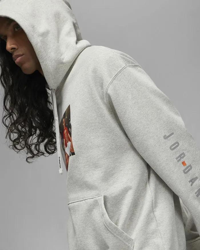 Men Nike Hoodies And Sweatshirts Jordan X UNDEFEATED Grey Heather