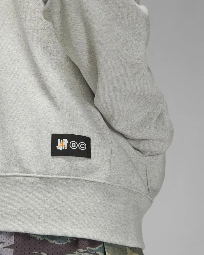 Men Nike Hoodies And Sweatshirts Jordan X UNDEFEATED Grey Heather