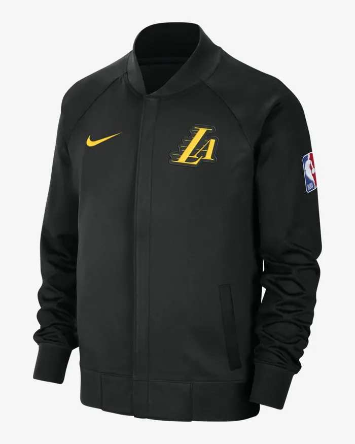 Men Nike Hoodies And Sweatshirts Los Angeles Lakers Showtime City Edition Blackblackfield Purpleamarillo