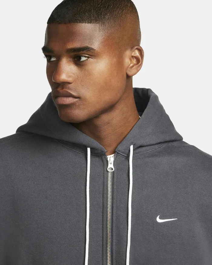 Men Nike Hoodies And Sweatshirts Made In The USA Dark Smoke Greywhite