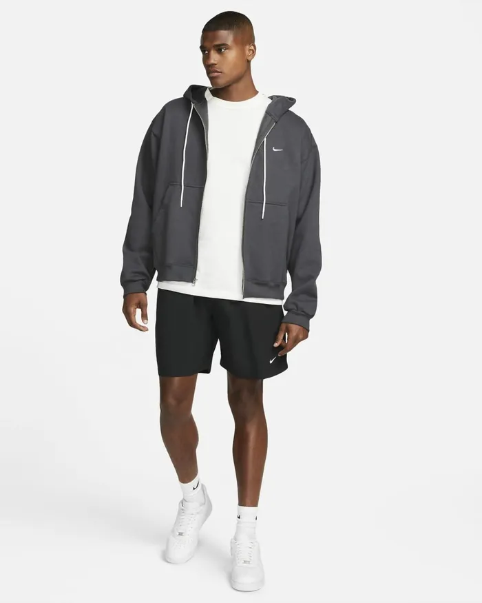Men Nike Hoodies And Sweatshirts Made In The USA Dark Smoke Greywhite