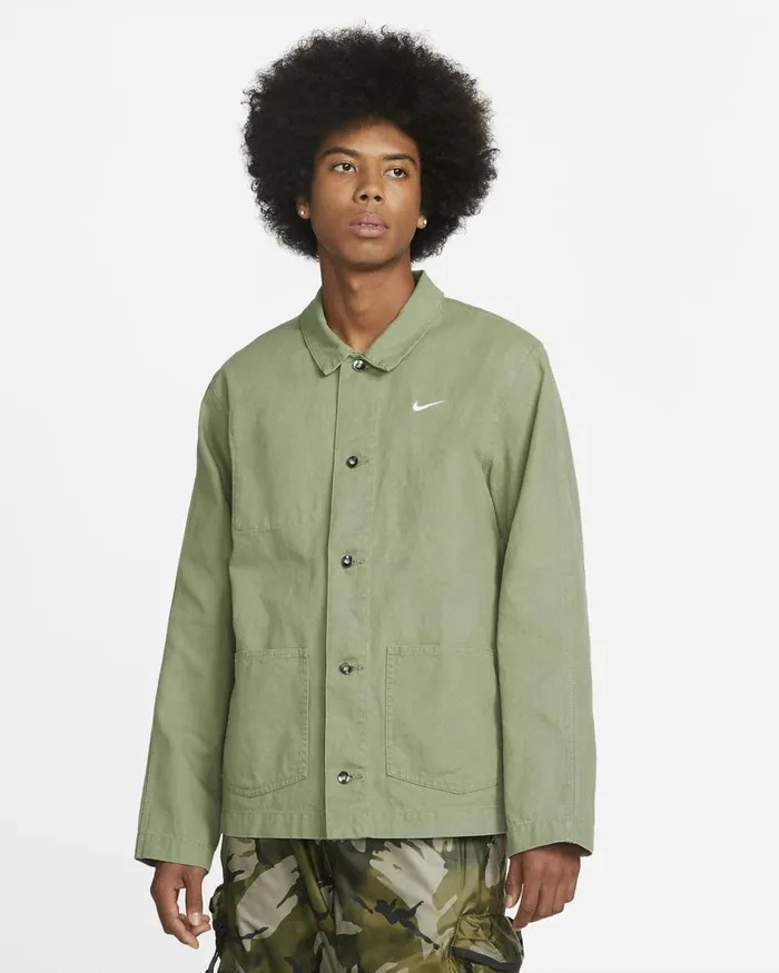 Men Nike Jackets Life Oil Greenwhite