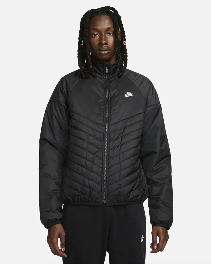 Men Nike Jackets Sportswear Windrunner Blackblacksail