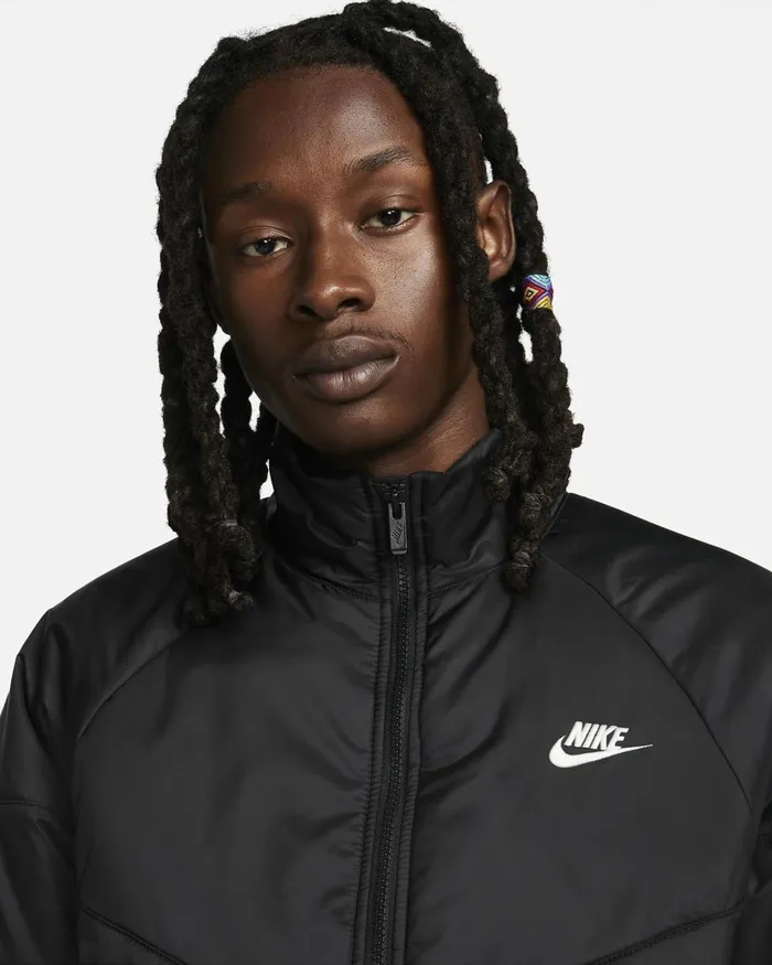 Men Nike Jackets Sportswear Windrunner Blackblacksail
