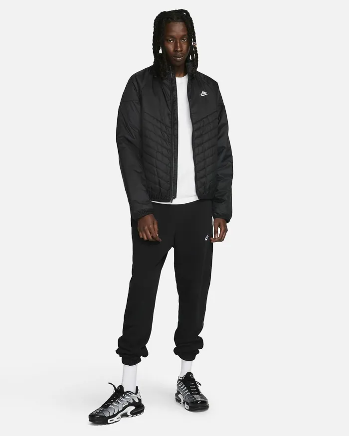 Men Nike Jackets Sportswear Windrunner Blackblacksail