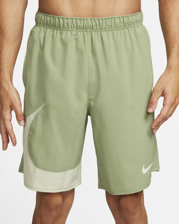 Men Nike Shorts DriFIT Challenger Oil Greensea Glassblackolive Aura