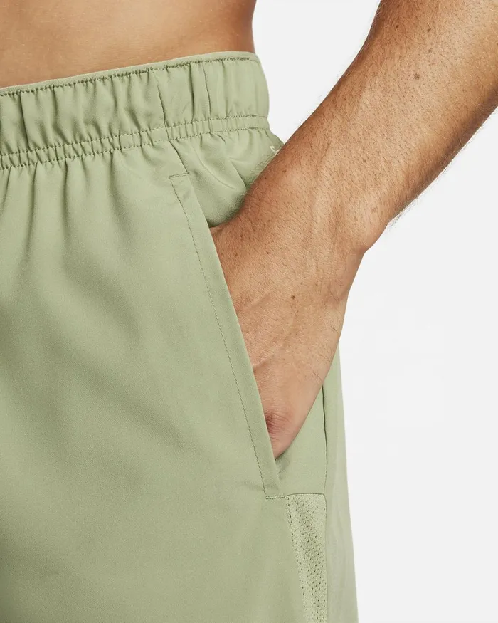 Men Nike Shorts DriFIT Challenger Oil Greensea Glassblackolive Aura