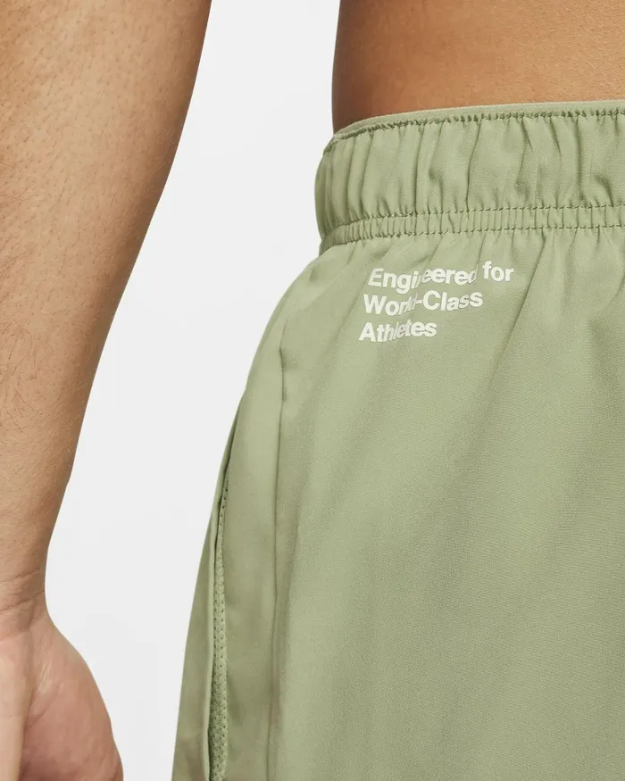 Men Nike Shorts DriFIT Challenger Oil Greensea Glassblackolive Aura