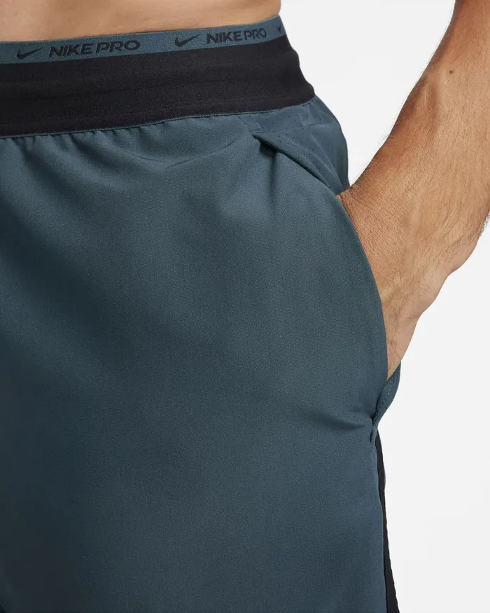 Men Nike Shorts DriFIT Flex Rep Pro Collection Deep Jungleblack