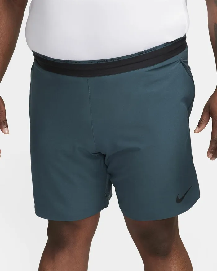 Men Nike Shorts DriFIT Flex Rep Pro Collection Deep Jungleblack