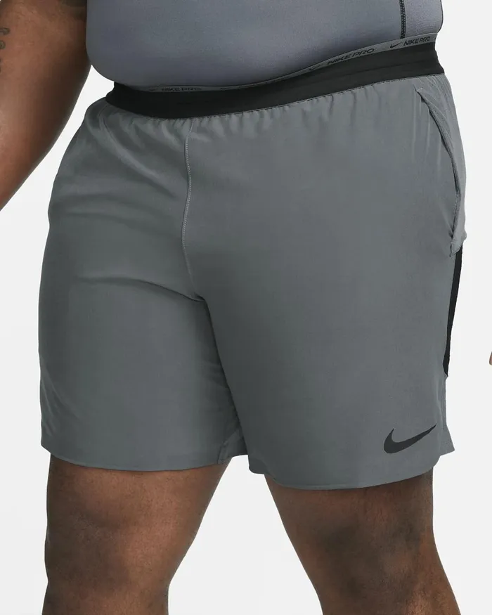Men Nike Shorts DriFIT Flex Rep Pro Collection Iron Greyblack