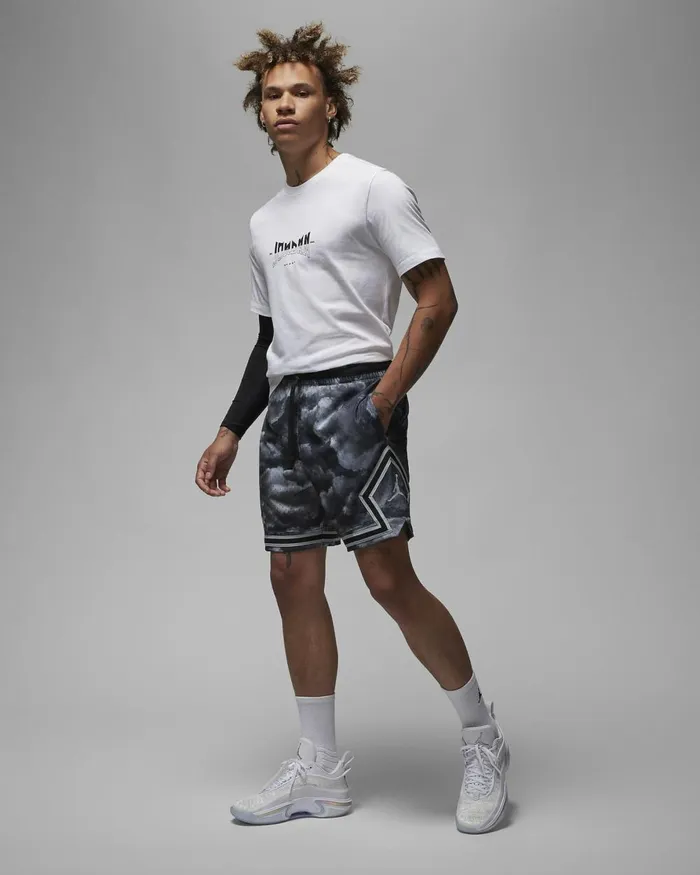 Men Nike Shorts Jordan DriFIT Sport Blackwolf Greywolf Grey