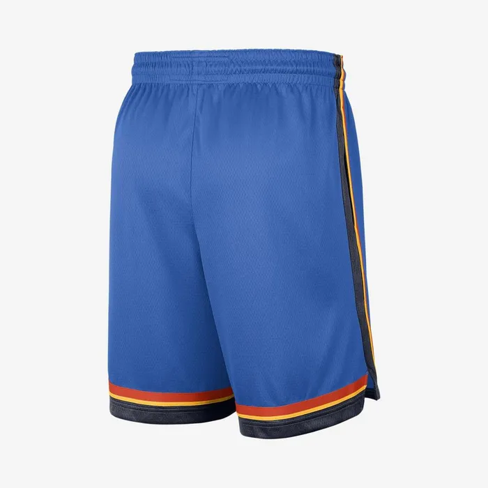 Men Nike Shorts Oklahoma City Thunder Icon Edition Signal Bluecollege Navywhite
