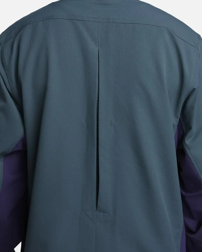 Men Nike Tops And TShirts ACG DriFIT UV 039Devastation Trail039 Deep Junglepurple Inksummit White