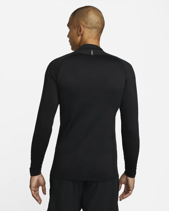 Men Nike Tops And TShirts Pro Warm Blackwhite