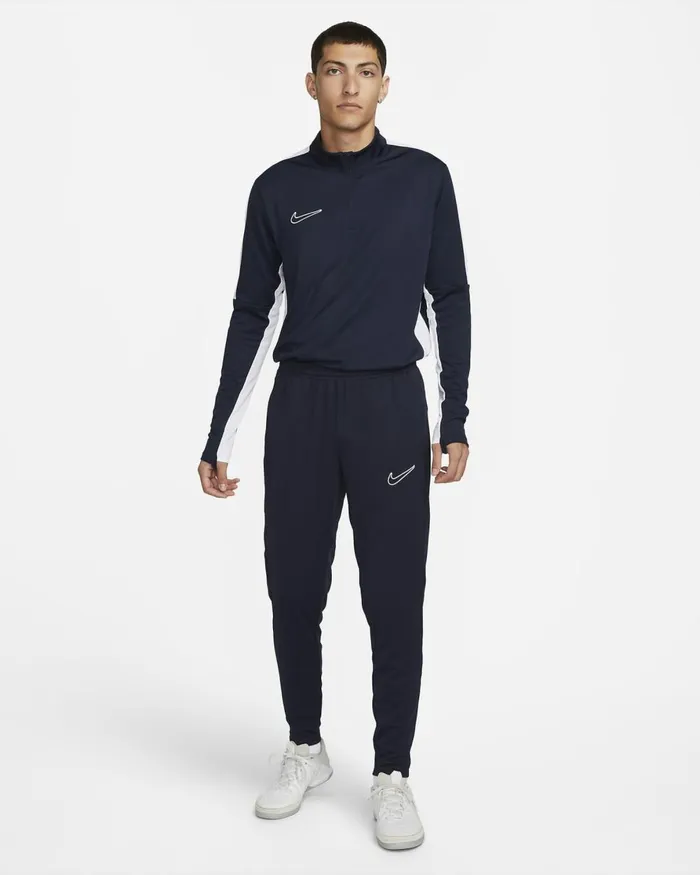 Men Nike Trousers And Tights DriFIT Academy Obsidianobsidianobsidianwhite