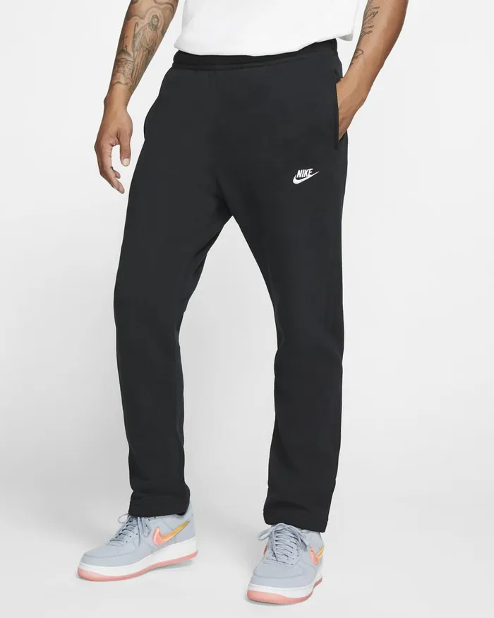 Men Nike Trousers And Tights Sportswear Club Fleece Blackblackwhite