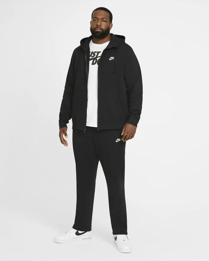 Men Nike Trousers And Tights Sportswear Club Fleece Blackblackwhite