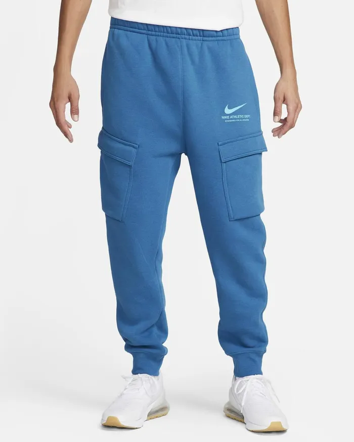 Men Nike Trousers And Tights Sportswear Industrial Blue