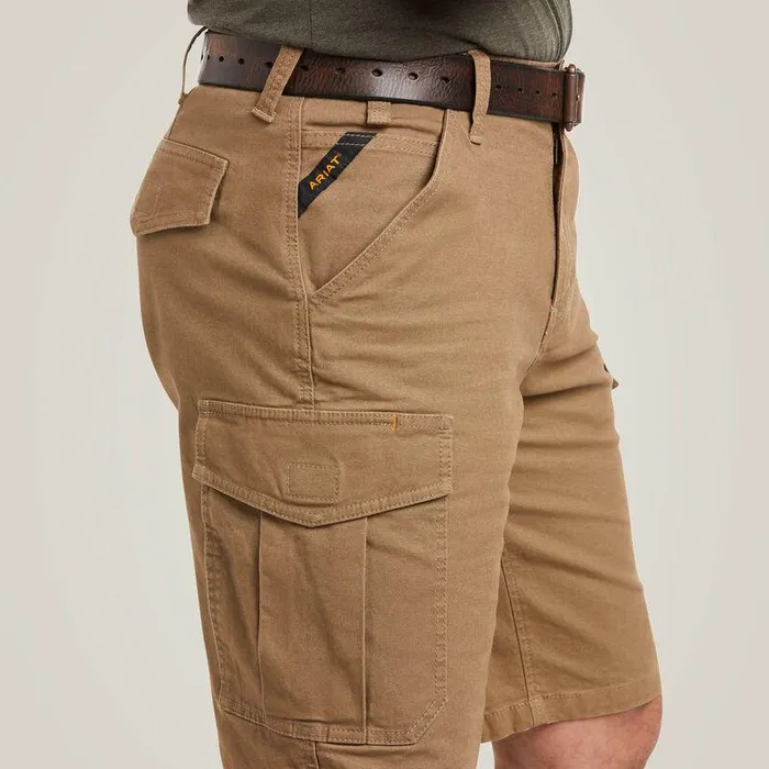 Men Pants and Shorts Ariat Rebar DuraStretch Made Tough Cargo 11quot Short Field Khaki Men Pants and Shorts Ariat Rebar DuraStretch Made Tough Cargo 11quot Short Field Khaki